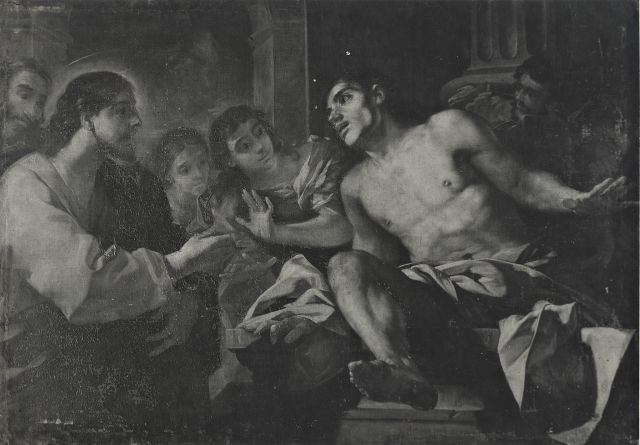 Anonimo — Anonimo napoletano - sec. XVIII - Resurrezione di Lazzaro — insieme